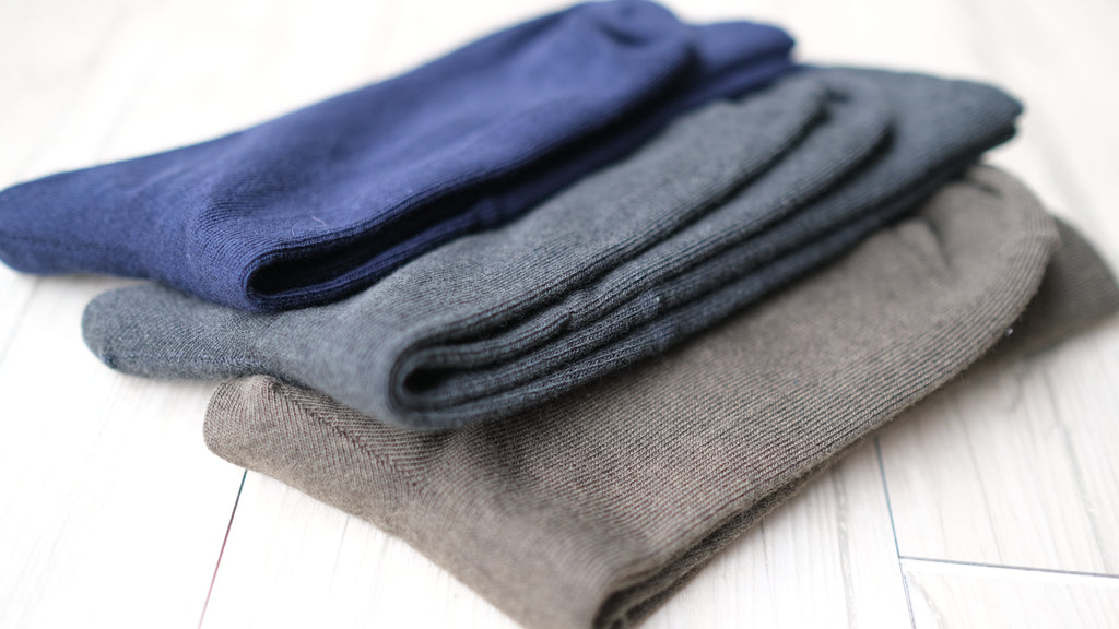 モクティ®︎で編んだながめのゆるいくつ下　約25-27cm【男女兼用】